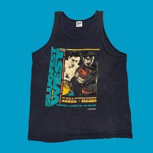 Vintage Loreto Garza vs. Rosario Arco Arena Sacramento Boxing Fight Muscle Tee